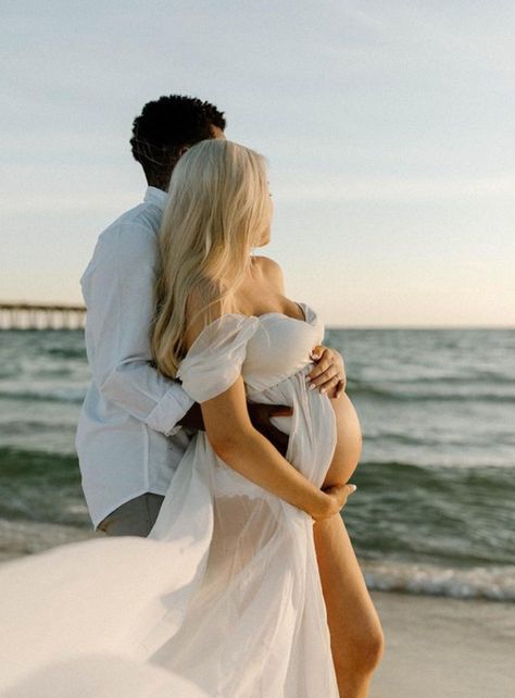 White Dress Maternity, Maternity Shoot Beach, Beach Maternity Photoshoot, Beach Maternity Pictures, Maternity Photography Beach, The Fear Of The Lord, Maternity Photography Poses Outdoors, Pregnancy Belly Photos, Maternity Photography Poses Couple