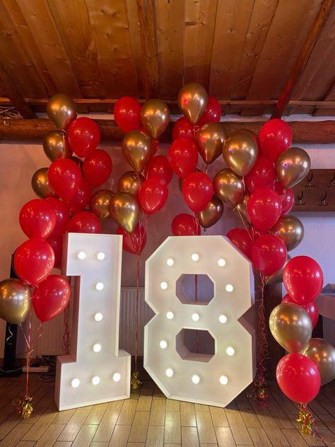 Red Gold Party Theme, 18th Birthday Party Red Theme, Red Sweet Sixteen Party Ideas, 18th Birthday Party Ideas Red And Black, 18th Birthday Red Theme, Red Roses Themed Birthday Party, 18th Birthday Party Ideas Red, Red 18th Birthday Party, Red Debut Theme