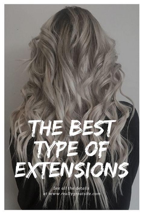 Bad Hair Extensions, 20 Inch Hair Extensions, Grey Hair Extensions, Diy Hair Extensions, Types Of Hair Extensions, Hair Extensions For Short Hair, Hair Extentions, Hair Extensions Best, Long Gray Hair