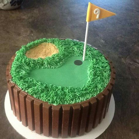 Golf Themed Cakes, Birthday Recipes, Golf Birthday Cakes, Golf Cake, Golf Birthday Party, Cute Birthday Cakes, Desserts To Make, Birthday Food, Grooms Cake