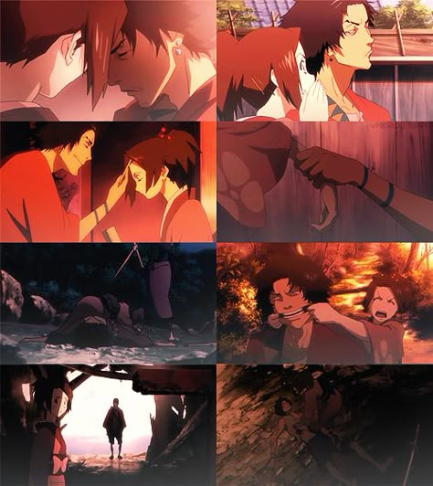 [Samurai Champloo] Mugen and fuu Mugen X Fuu Samurai Champloo, Samurai Champloo Fuu X Mugen, Fuu Samurai Champloo, Sunflower Samurai, Samurai Champloo Mugen, Mugen Samurai Champloo, Samurai Champloo, Cute Romance, Fairytale Illustration