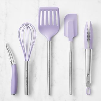 Silicone Utensil Set, New Kitchen Gadgets, Purple Kitchen, Silicon Utensils, Grilling Tips, Utensils Set, Silicone Spatula, Cooking Accessories, Easter Shopping