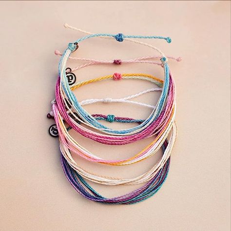 Pura Vida Bracelets Pack Spring Daze Friendship Bracelet Pack - Set of 5 Stackable Bracelets for Women, Cute Bracelets for Teen Girls, Beach Bracelet & Accessories for Teens - 5 String Bracelets Beach Bracelet, String Bracelets, Bracelet Pack, Pura Vida Bracelets, Beach Bracelets, Pinky Promise, Women Beach, Take A Shower, Stackable Bracelets