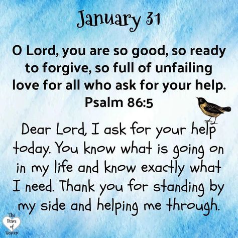 Instagram post by iPray All Day™️ • Jan 31, 2022 at 3:35pm UTC January 31 Bible Verse, January 31 Blessings, January 31 Quotes, Daily Sayings, Daily Christian Prayers, January Images, Psalms Quotes, January Quotes, Birthday Personality