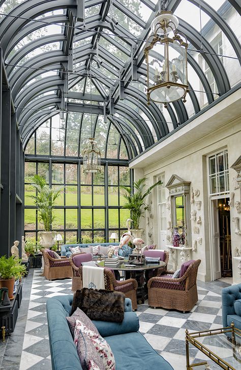 COTE DE TEXAS Texas Greenhouse, Victorian Conservatory Interior, Mansion House Plans, Irish Tea, Victorian Greenhouses, Florida Cottage, Luxurious Mansion, Luxury Mansion, Living Space Decor