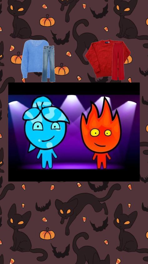 halloween costume 21/31: fireboy and watergirl #coolmathgames #fireboyandwatergirl #halloween #halloweencostumes #halloweencostumeinspo Fireboy And Watergirl, Fun Math Games, Halloween Costume, Halloween Costumes, Halloween