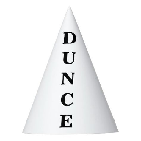 Dunce Cap, Dunce Cap Funny, Adjustable Funny Customizable Hats, Cheap Funny Cap Style Hat, Funny White Cap Hat, Novelty Hat For Costume Party, One Size, Ben 10 Birthday, Hee Haw, Alone In The Dark