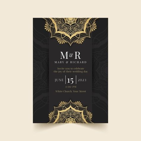 Realistic golden luxury wedding invitati... | Free Vector #Freepik #freevector #wedding #wedding-invitation #gold #invitation Gold Invitation Template, Independence Day Poster, India Poster, Independence Day Background, Indian Independence Day, Indian Wedding Invitation Cards, Red Indian, Gold Elephant, Indian Wedding Invitations