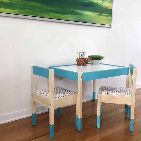 Ikea Kids Table And Chairs, Kids Room Table, Ikea Latt Table, Ikea Kids Table, Ikea Table Hack, Ikea Latt, Chair Ikea, Ikea Hack Kids, Puppet Tutorial