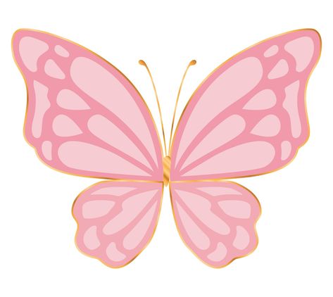 cute pink butterfly vector design Aesthetic Butterflies, Butterflies Aesthetic, Animals Butterfly, Baby Boy Cake Topper, Butterfly Vector, Old Paper Background, Butterfly Locs, Butterfly Nails, Butterfly Template