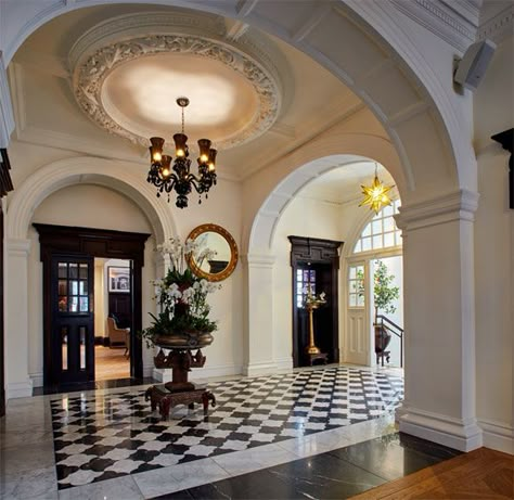 Manor House Entrance Hall, Victorian Hotel Lobby, Big Staircase Grand Entrance, Grand Foyer Entrance, Mansion Entryway Grand Entrance, Home Lobby, Modern Foyer Design, Hotel Foyer, Manor House Hotel