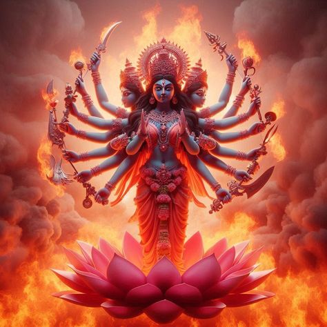 Enchanting 3D Representations of Maa Adi Shakti: Celebrate the divine feminine energy with these exquisite 3D images of Maa Adi Shakti, portraying her as the ultimate source of power, wisdom, and strength. Cute Maa Durga Images, Adi Shakti, Ram Image, Goddess Kali, Divine Feminine Energy, Durga Images, Hanuman Images, God Images, The Divine Feminine