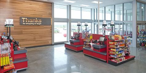 Self Checkout, Richmond Texas, Target Store, Nursing Room, Circular Lighting, The Exit, Creative Display, Store Opening, Red Walls