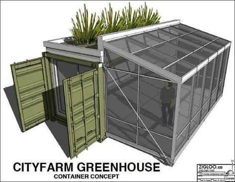 Underground Container, Shipping Container Sheds, Shipping Container Architecture, Storage Container Homes, Container Cabin, Canada City, Container Buildings, Cargo Container, City Farm