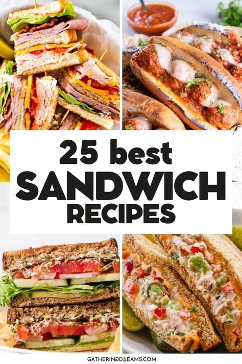 best sandwich recipes Lunch For Work, Highlight Of The Day, Quick Sandwiches, Sandwhich Recipes, Best Sandwich Recipes, Bite Size Food, Sandwich Ideas, Tasty Lunch, Dinner Sandwiches