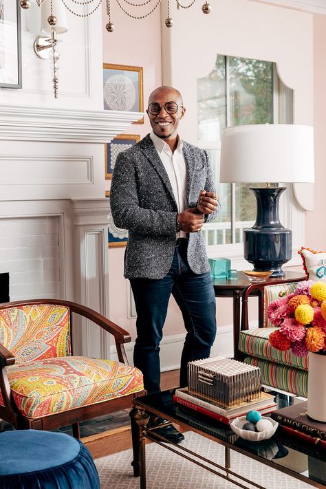 2021 AD100 Debut: Corey Damen Jenkins & Associates | Architectural Digest Corey Damen Jenkins, British Interior Design, Maximalist Aesthetic, Future Apartment, Design Competitions, Magazine Photography, Full Circle, Architectural Digest, Fashion Room