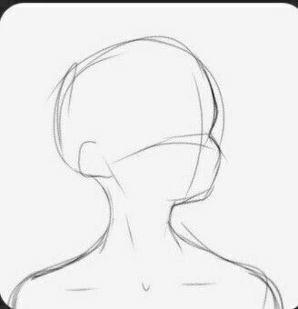 Drawing Body Poses For Beginners, Side Profile Base Drawing, Profile Poses Drawing, Side Pfp Drawing Reference, Neck Reference Drawing, Human Drawing Base, Neck Drawing Reference, Human Base Drawing, Male Body Drawing