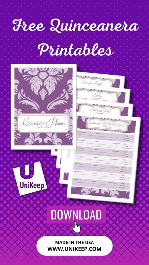 Free Quinceanera Printables | Printable Planner by  Nikki Downey Quinceanera Planning Checklist, Planning A Quinceanera, Quinceanera Checklist, Printable Planner 2023, Homework Planner Printable, Calendar 2023 Printable, Free Printable Planner Pages, 15 Invitations, Free Planner Pages