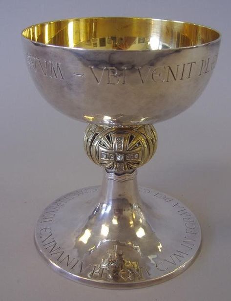 Rheims Silver Chalice with Diamonds Gold Chalice, Tarnished Gold, Spanish Colonial, Dark Ages, Filigree Ring, Sacred Art, Silver Diamonds, Antique Collection, Artifacts