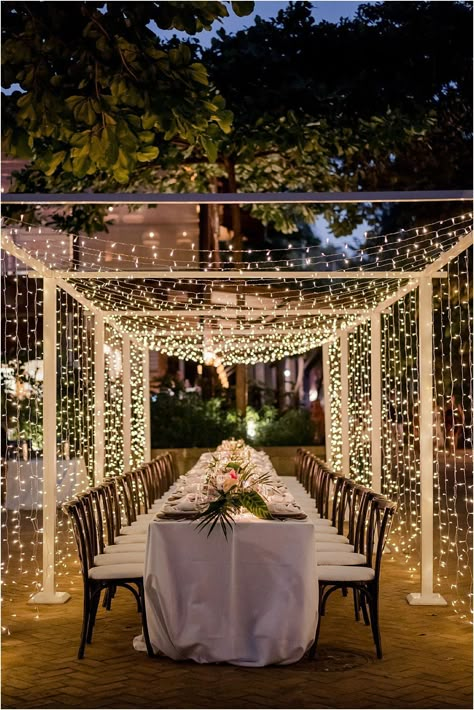 Las Catalinas Dreamy Wedding Day • Mil Besos Costa Rica Canopy Wedding, Intimate Reception, Jungle Beach, Lemon Wedding, White Christmas Lights, Engagement Dinner, Costa Rica Wedding, White String Lights, Wedding Canopy