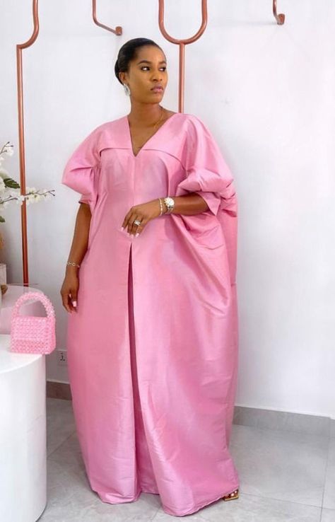 This Mikado Silk bubu Dress is made for women who appreciate style and elegance. It is made from quality mikado silk materials. The bubu is perfect for any occasion like weddings, funerals, birthdays, church services or any special occasions. Offering comfort and style, reflecting the  boubou kaftan dress is ideal for maternity wear and for plus size women. Please, include your height in the personalisation and confirm your size via our size chart when placing your order. Also, kindly note that Mikado Bubu Styles, Mikado Silk Dress, Chiffon Bubu Gown Styles, Latest Kaftan Designs, Kaftan Styles For Ladies, Abaya Gown, Mikado Silk, African Kimono, Maxi Dress Maternity