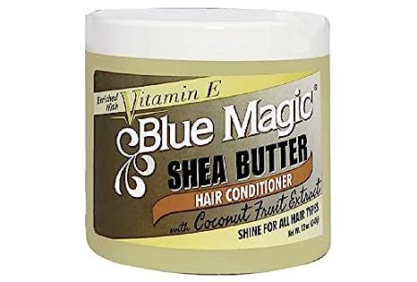 Amazon.com : Blue Magic Shea Butter Hair conditioner with Coconut Fruit Extract 12 ounce jar (340gm) : Beauty & Personal Care Pressed Hair, Coconut Fruit, Shea Butter Hair, Blue Magic, Coconut Oil Hair, Magic Hair, Hair Help, Amazon Beauty Products, Hair Food