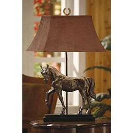 Equestrian Bedroom, Western Lamps, Horse Room Decor, Equestrian Home Decor, Horse Lamp, Horse Room, Equestrian Home, Horseshoe Decor, Fox Hunt