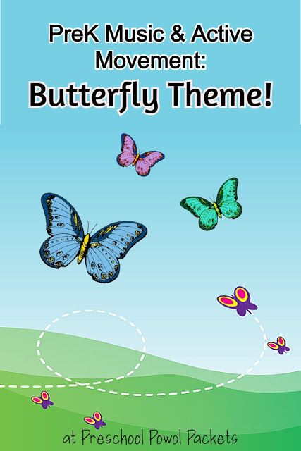 Preschool Music & Active Movement: Butterflies! | Preschool Powol Packets Movement Activities For Preschoolers, Butterfly Movement, Butterflies Preschool, Music Butterfly, Songs For Preschoolers, Games Team Building, Butterfly Lessons, Therapy Music, Preschool Music Activities