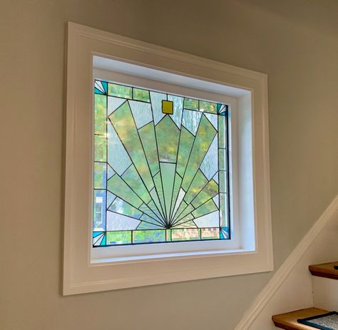 Art Deco Stained Glass, Modern Stained Glass, Stained Glass Window Panel, Panels Wall, Central City, Stained Glass Diy, Faux Stained Glass, Stained Glass Designs, Stained Glass Panels