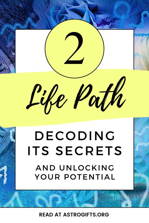 Step into the enchanting realm of Life Path Number 2, where cosmic secrets blend with astrology and numerology to reveal your true essence. Life Path Number 2 is more than just a number; it's your spiritual roadmap. Dive deep into its profound meaning and let the universe whisper its insights into your soul. Explore compatibility options, because understanding your compatibility with others is a key to harmonious relationships. Ever thought of tattooing this meaningful number? Life Path Number 2, Life Path Numbers, Life Path 2, Astrology Gifts, Numerology Life Path, Numerology Chart, Life Path Number, Light Work, Life Journey