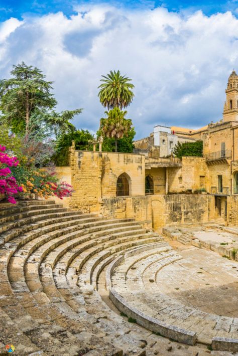 Most beautiful cities in Italy | Lecce Ancient Roman theater in Lecce, Puglia region, southern Italy #socialtravellers #italy Lecce Italy, Roman Theatre, Cities In Italy, Puglia Italy, Southern Italy, Abstract Photos, Most Beautiful Cities, Culture Travel, Puglia