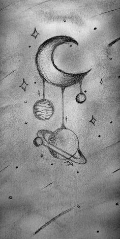 Planet Drawing Aesthetic, Pencil Art Drawings Creative Easy, Black And White Drawings Aesthetic, Planet Drawings, Weird Drawing Ideas, Sculpture Easy, Star Sketch, Aesthetic Sketches, Magic Runes