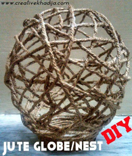 Mod Podge Balloon Crafts, Twine Projects, Camp Hope, Nest Diy, Twine Balls, Diy Christmas Ball, Twine Diy, Garden Globes, Mod Podge Crafts