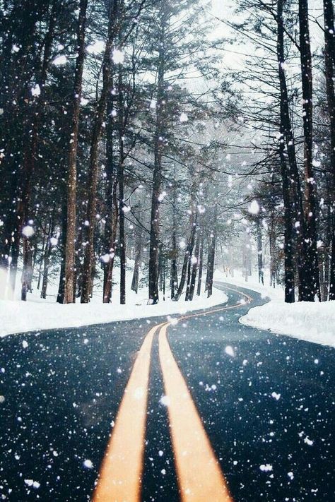 winter road snowy Winter Backgrounds Iphone, Era Victoria, Winter Lovers, Winter Iphone, Iphone Wallpaper Winter, Winter Road, Winter Szenen, Wallpaper Tumblr, Winter Wallpaper