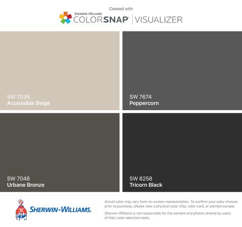 Iron Ore Vs Tricorn Black, Iron Ore Vs Peppercorn, Stucco Exterior Colors, Sherwin Williams Iron Ore, Urbane Bronze, Best Exterior House Paint, Exterior House Paint Color, Tricorn Black, House Paint Color Combination