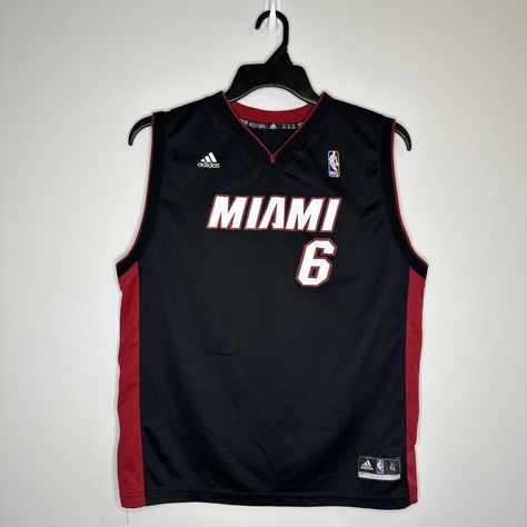 Miami Heat Lebron James 6 Jersey Size XL Youth Fits... - Depop Miami Jersey Design, Miami Heat Jersey Design, Miami Heat Vice Jersey, Lebron James Jersey, Miami Shirt, Miami Heat, Lebron James, Heat, Miami