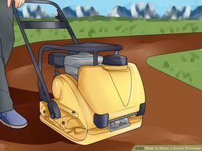 How to Make a Gravel Driveway (with Pictures) - wikiHow Paved Driveways, Driveways Ideas, Gravel Drive, Cockle Shells, Grass Pavers, Diy Driveway, Driveway Ideas, Concrete Patios, Stone Driveway