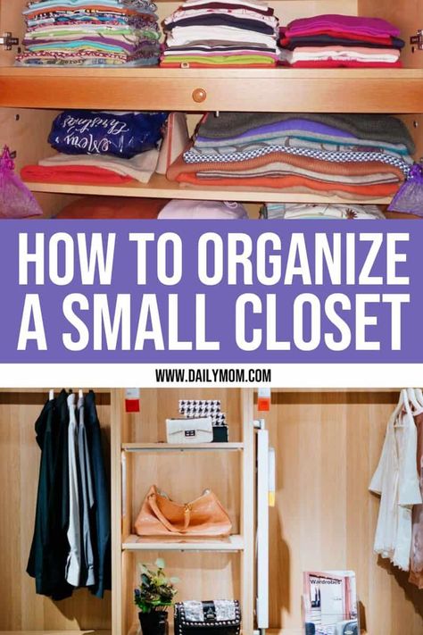 Small closet ideas can help optimize not only the given space but also the contents that are usually stored inside. Check out these tips for organizing a small closet. #smallcloset #smallclosetideas Apartment Closet Storage Ideas, Apartment Organization Kitchen, Clothes Organization Ideas, Dresser Top Organization Ideas, Dresser Top Organization, Ideas For Jeans, Small Space Storage Bedroom, Small Closet Organization Ideas, Apartment Closet Organization