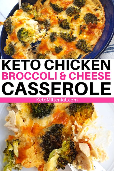 Looking for delicious low carb chicken casserole recipes? Try this chicken and broccoli casserole keto friendly dish that’s the best 5 ingredient keto recipes you will ever try! #ketocasserole #ketocasserolerecipes #ketodinner #ketodinnerrecipes #ketochickenrecipes Chicken And Broccoli Recipes Healthy Low Carb, Few Ingredient Low Carb Meals, Low Carb Chicken Broccoli Casserole Cream Cheese, Keto Veggie Recipes Low Carb, Keto Chicken Broccoli Recipes, Buffalo Chicken Broccoli Casserole, Brocolli Chicken Casserole Healthy, Chicken Broccoli Califlour Casserole, Keto Chicken Cheese Broccoli Casserole