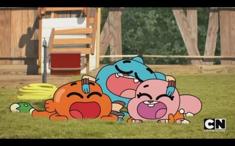 The Watterson Kids From The Episode "The Deal" Cartoon Gumball, Darwin Gumball, Adventures Of Gumball, Anais Watterson, Cartoon Asthetic, Gumball Darwin, Cute Happy Quotes, Amazing Gumball, Wallpapers Cartoon