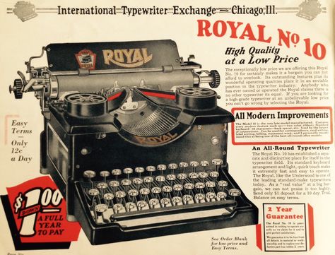 Analog Life, Typewriter Machine, Machine Aesthetic, Royal Typewriter, Vintage Advertising Art, Props Concept, Antique Advertising, Antique Typewriter, Door Number