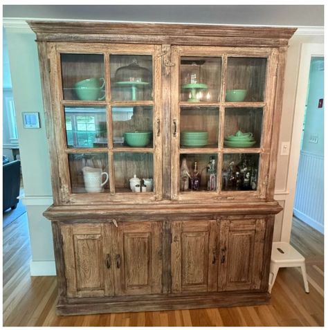 Manzel Hutch 81 x 67 x 17.5 $2500 #distressedfurniture #hutch #cabindecor #newenglandliving Distressed Furniture, July 10, Cabin Decor, Hutch, New England, Boston, On Instagram, Instagram