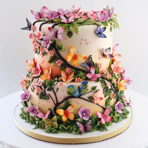 Enchanted Forest Cake Ideas, Forest Cake Ideas, Enchanted Forest Cake, Fairy Birthday Cake, Sweet Sixteen Birthday Party Ideas, Garden Cake, Garden Cakes, Forest Cake, Sweet Sixteen Birthday