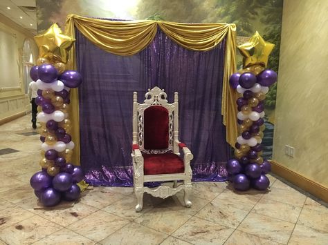 Royal Backdrops School Dance Themes, Kingdom Vbs, Royal Birthday Party, Royal Decorations, Royal Theme, Dance Decorations, Vbs 2023, Arch Ideas, Dance Themes