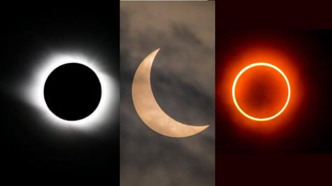 What Is a Hybrid Eclipse? Annular Solar Eclipse, Partial Eclipse, Moon Phase Calendar, Eclipse Solar, Path Of Totality, Sun And Earth, Solar Eclipses, Total Solar Eclipse, Total Eclipse