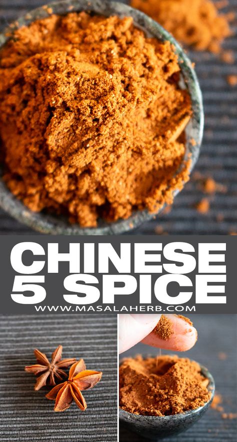 Five Spice Powder Recipe, Chinese Five Spice, Homemade Dry Mixes, Chinese Five Spice Powder, Chinese 5 Spice, Chinese Spices, Belgian Food, 5 Spice, Homemade Spice Mix