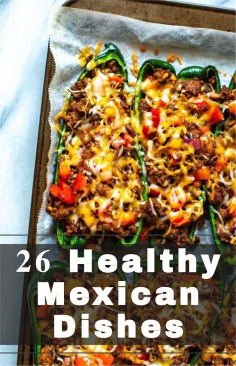 26 healthy Mexican meals. Keto, vegan, vegetarian, low carb, low calorie, gluten free or paleo using a slow cooker, instapot, crockpot or an air fryer to prepare authentic chicken, beef, turkey, shrimp or plant based mexican meals! #mexicanfoodrecipes, #mexicanrecipes, #mexicanstreetcorn, #mexicancasserole, #mexicanrice, #easydinners, #healthydinners, #healthymeals, #cleaneatingrecipes, #cleaneatingrecipesforbeginners, #healthyrecipes Healthy Mexican Recipes Clean Eating, Healthy Mexican Meals, Healthy Mexican Dishes, Plant Based Mexican, Low Carb Low Calorie, Healthy Mexican Recipes, Mexican Meals, Low Carb Mexican, Mexican Dinner Recipes