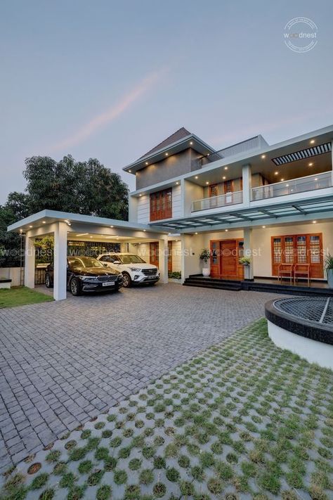 Welcome to Woodnest Interiors || A Nest of Unique Design and Ideas Big Homes Luxury, Punjab House Design, Bungalow Aesthetic, Morden House, House Outer Design, Best Modern House Design, Small House Elevation Design, Kerala House Design, House Design Pictures