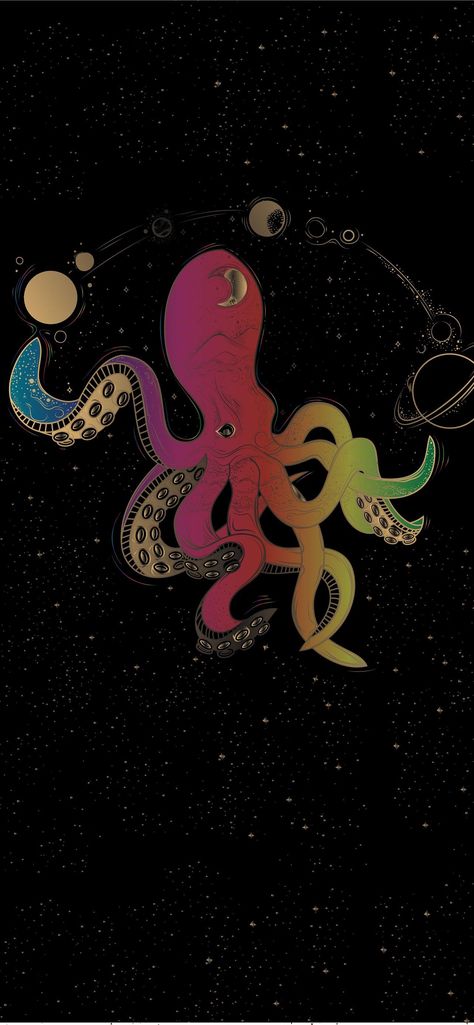 Octopus Wallpaper Iphone, Octopus Background, Octopus Wallpaper, Island Wallpaper, Bts Christmas, Special Wallpaper, Cute Octopus, Octopus Art, The Octopus