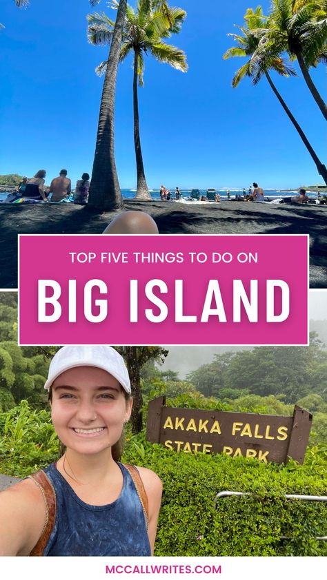 🌴 Aloha! Explore paradise with the Top 5 Things to Do on Big Island, Hawaii 🏄‍♀️🍹 From stunning beaches to delicious local cuisine, we've compiled the ultimate guide. Get ready for a tropical adventure full of unforgettable moments. Hawaii awaits! 🌺 #bigisland #hawaii #hawaiiaesthetic #mccallwrites #northshore #hawaiibeach #solotravelhawaii #beachlife Bigisland Hawaii, Tropical Adventure, Travel Guide Book, Hawaii Volcanoes National Park, Volcano National Park, Wellness Inspiration, Big Island Hawaii, Tropical Getaways, Hawaii Beaches